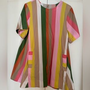 Anthropologie Maeve Emmy Short-Sleeve Swing Dress